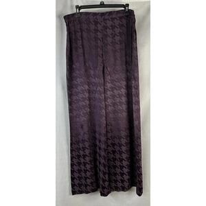 NWT‎ Senna Design Womens Pastel Damson Purple Pants Slacks Trousers Size 44